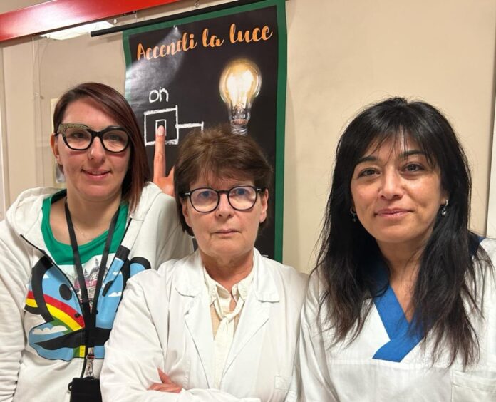 Nelle foto, il gruppo del Coordinamento Prelievo d'Organi, da sinistra Elena Biaggi, amministrativa, la dottoressa Susanna Peverelli e la dottoressa Laura Rosario Maria, infermiera